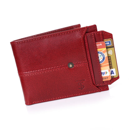 Systumm Men Brown Genuine Leather RFID Wallet