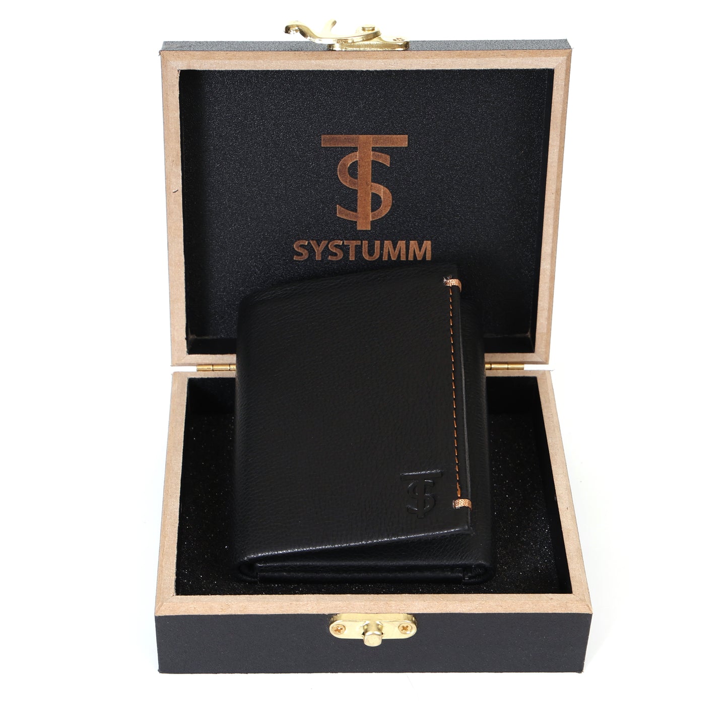 Systumm Men  Genuine Leather RFID Wallet (7 Card FOLD Slots)