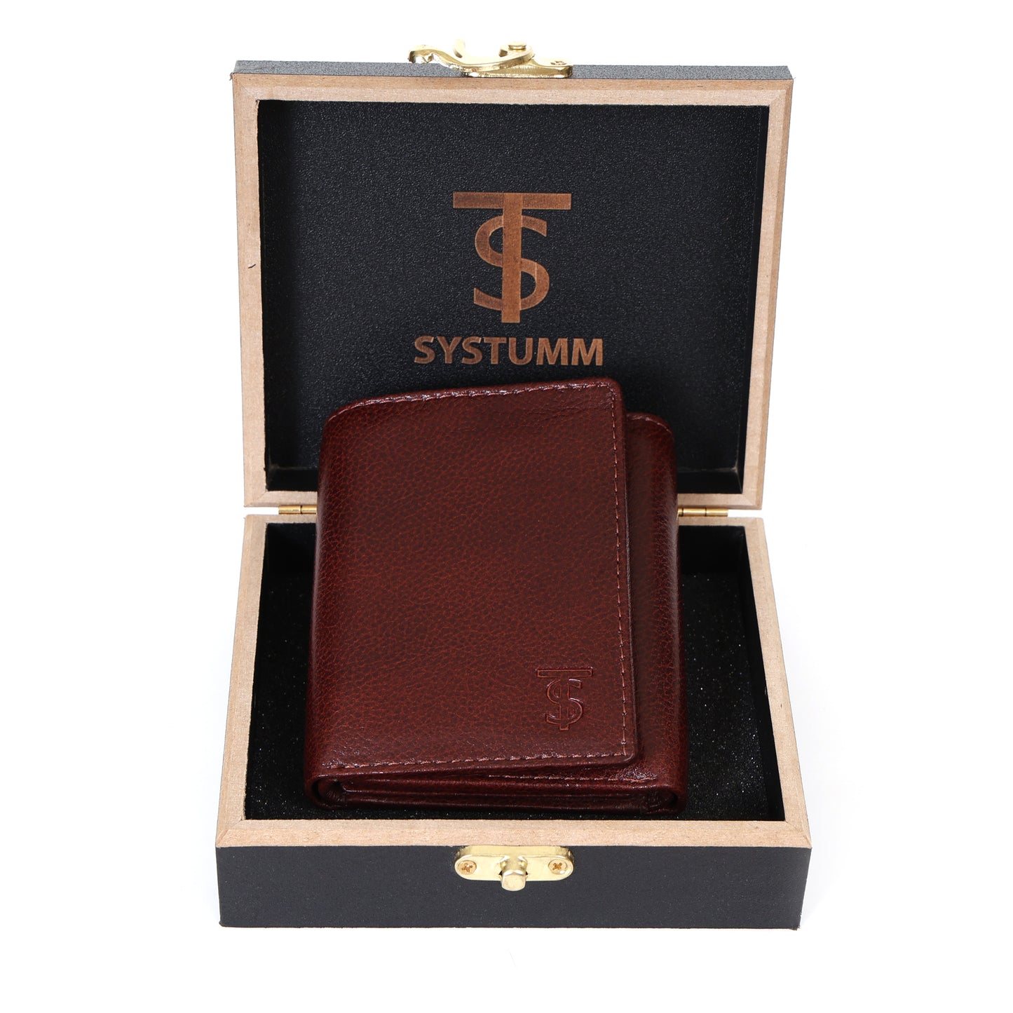 Systumm Men  Genuine Leather RFID Wallet (7 Card FOLD Slots)