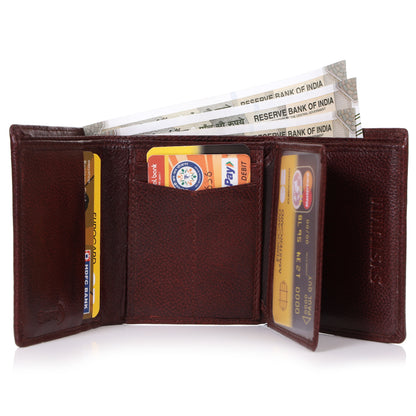 Systumm Men  Genuine Leather RFID Wallet (7 Card FOLD Slots)